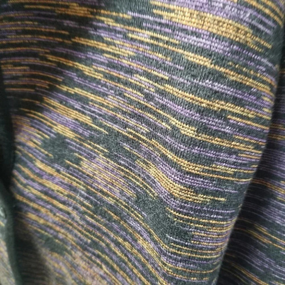 M Missoni 42 Purple Orange Black Heathered Blazer Cardigan - Picture 10 of 11